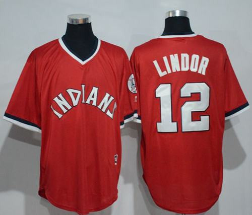 Francisco Lindor Cleveland Guardians red jersey