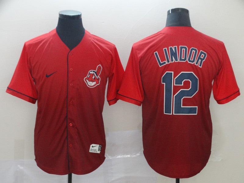 Francisco Lindor Cleveland Guardians red Fashion jersey