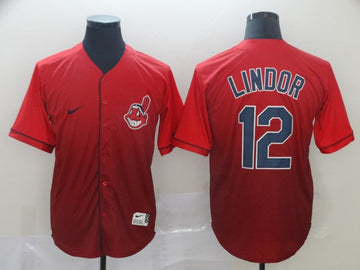 Francisco Lindor Cleveland Guardians red Fashion jersey