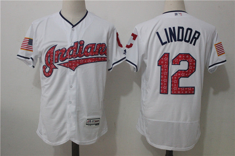Francisco Lindor Cleveland Guardians white jersey