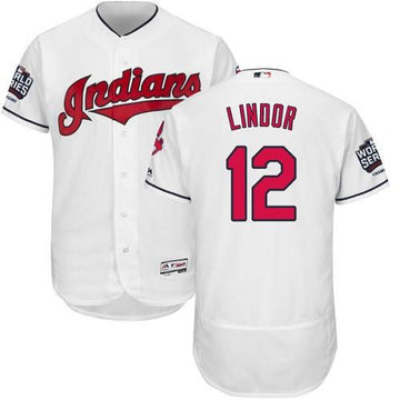 Francisco Lindor Cleveland Guardians white Authentic jersey