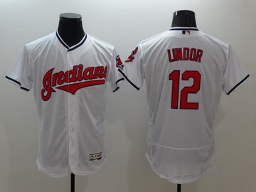 Francisco Lindor Cleveland Guardians white jersey