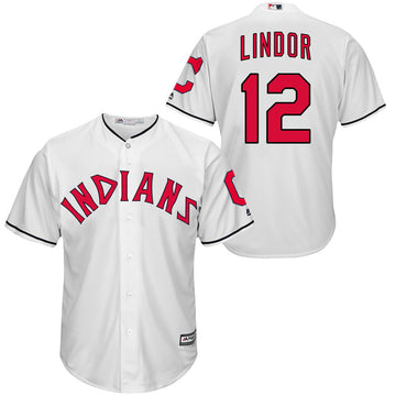 Francisco Lindor Cleveland Guardians white jersey