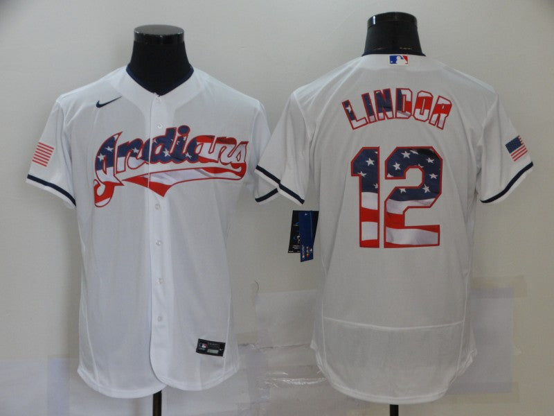 Francisco Lindor Cleveland Guardians white Fashion jersey