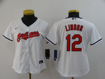 Francisco Lindor Cleveland Guardians white jersey
