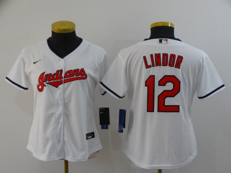 Francisco Lindor Cleveland Guardians white jersey
