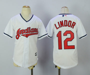 Francisco Lindor Cleveland Guardians white jersey