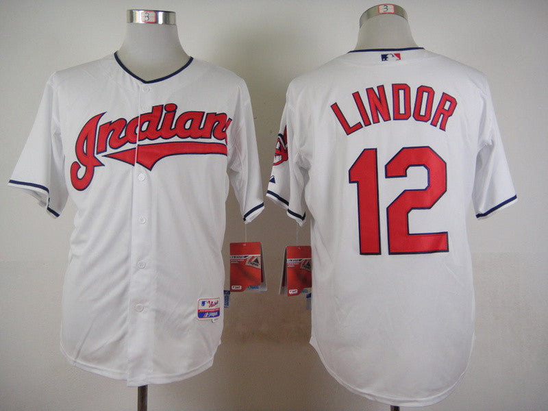 Lindor Cleveland Guardians white jersey