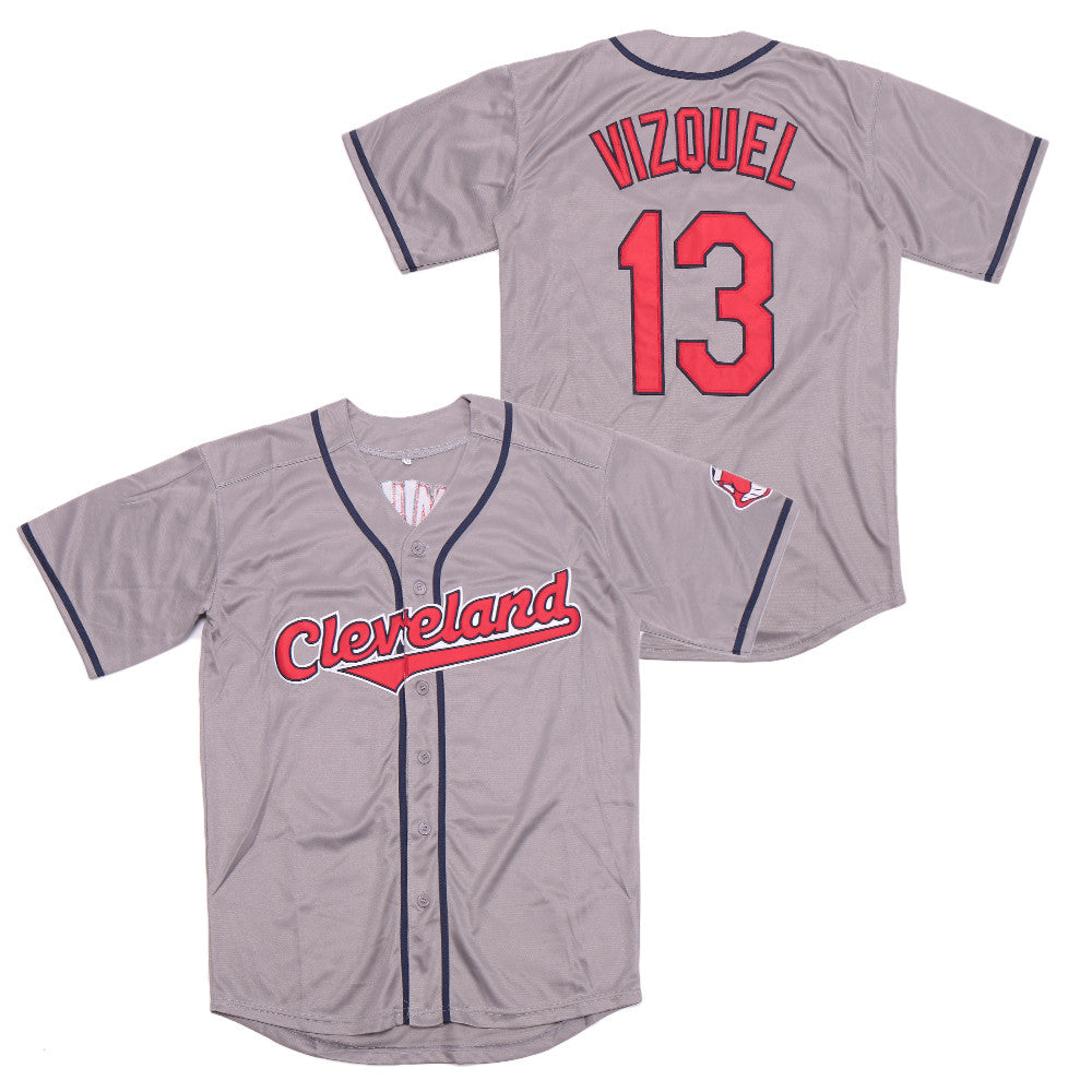 Omar Vizquel Cleveland Guardians gray jersey