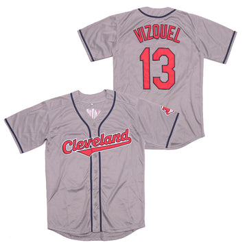 Omar Vizquel Cleveland Guardians gray jersey