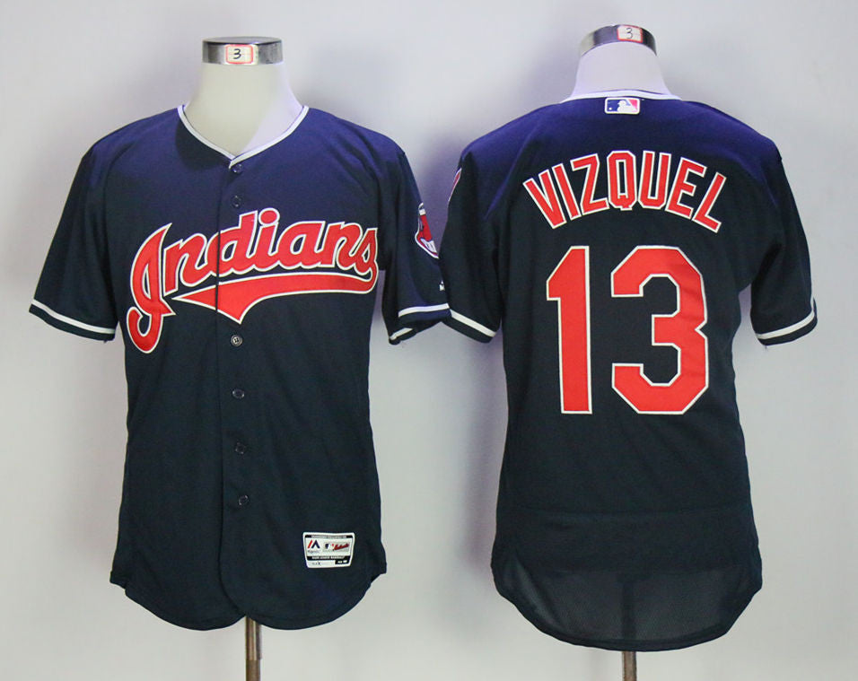 Omar Vizquel Cleveland Guardians navy jersey