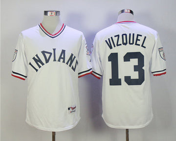Omar Vizquel Cleveland Guardians white jersey