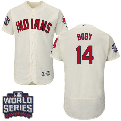 Larry Doby Cleveland Guardians cream jersey