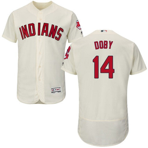 Larry Doby Cleveland Guardians cream jersey