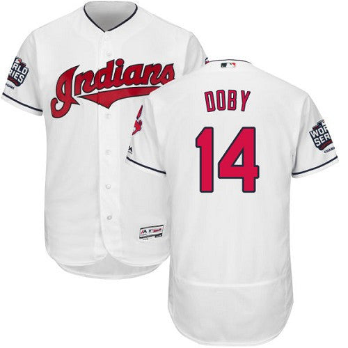 Larry Doby Cleveland Guardians white jersey
