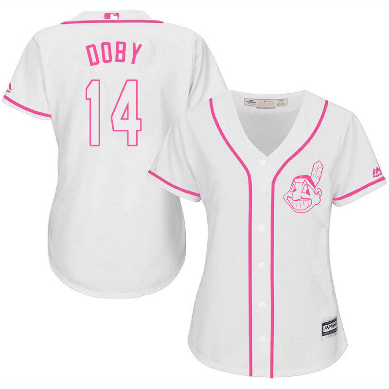 Larry Doby Cleveland Guardians white jersey