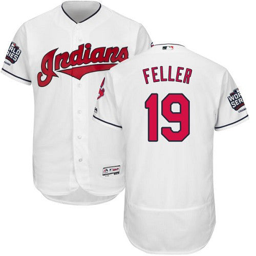 Bob Feller Cleveland Guardians white jersey