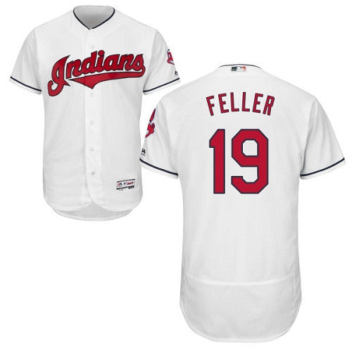 Bob Feller Cleveland Guardians white jersey