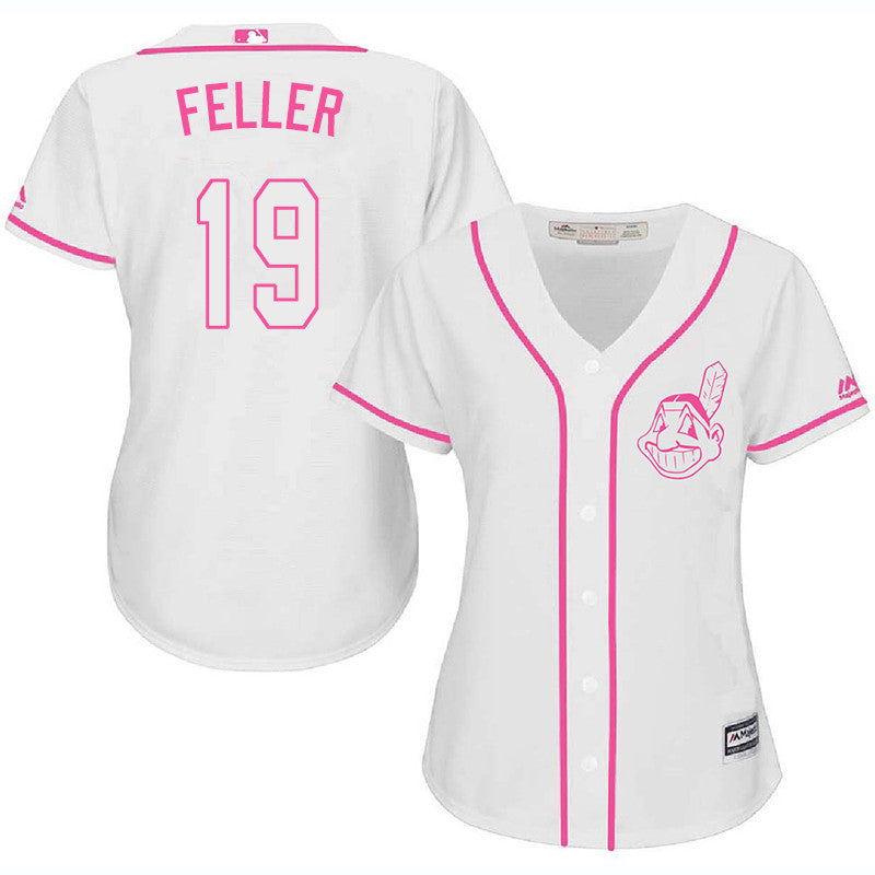 Bob Feller Cleveland Guardians white jersey