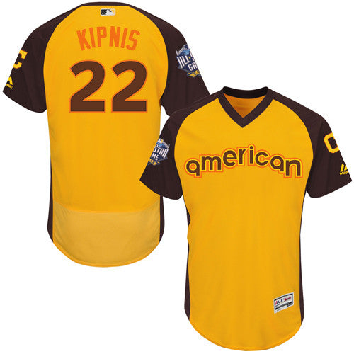 Jason Kipnis Cleveland Guardians yellow Game jersey