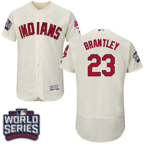 Michael Brantley Cleveland Guardians cream jersey