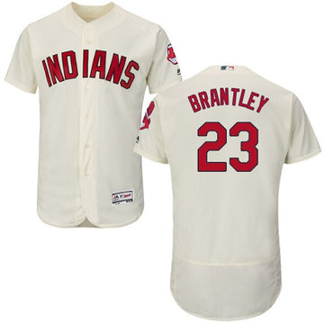 Michael Brantley Cleveland Guardians cream jersey