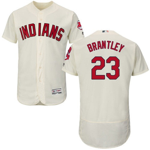 Michael Brantley Cleveland Guardians cream jersey