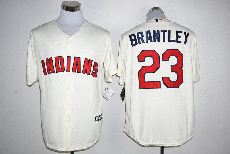 Michael Brantley Cleveland Guardians cream jersey