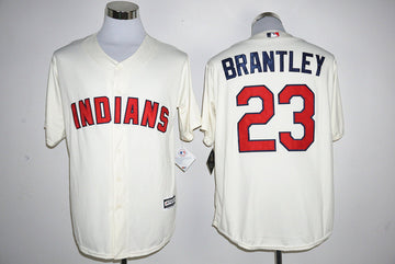 Michael Brantley Cleveland Guardians cream jersey