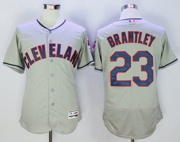 Michael Brantley Cleveland Guardians grey jersey