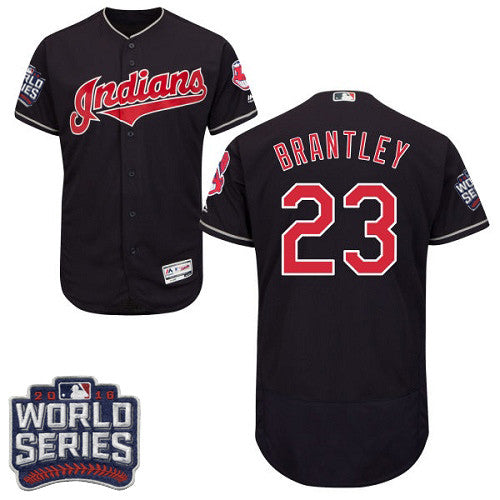 Michael Brantley Cleveland Guardians navy jersey
