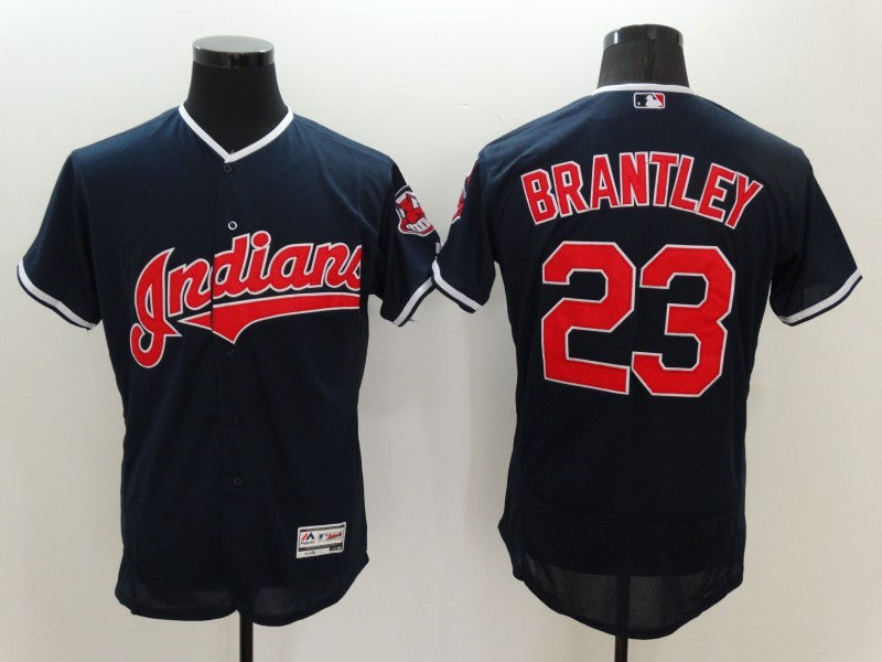 Michael Brantley Cleveland Guardians navy jersey