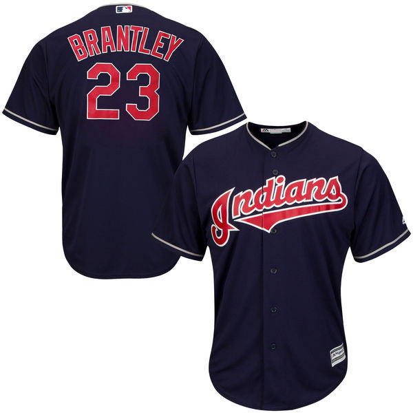 Michael Brantley Cleveland Guardians navy jersey