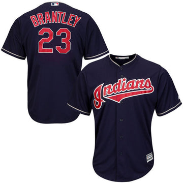 Michael Brantley Cleveland Guardians navy jersey
