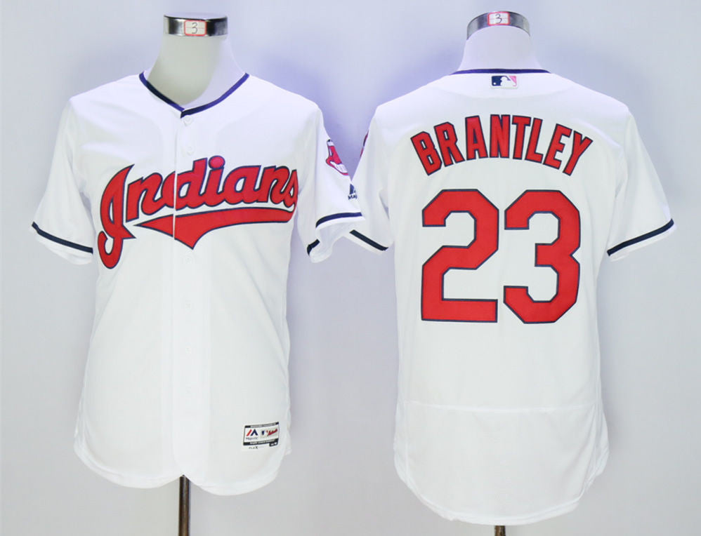 Michael Brantley Cleveland Guardians white jersey