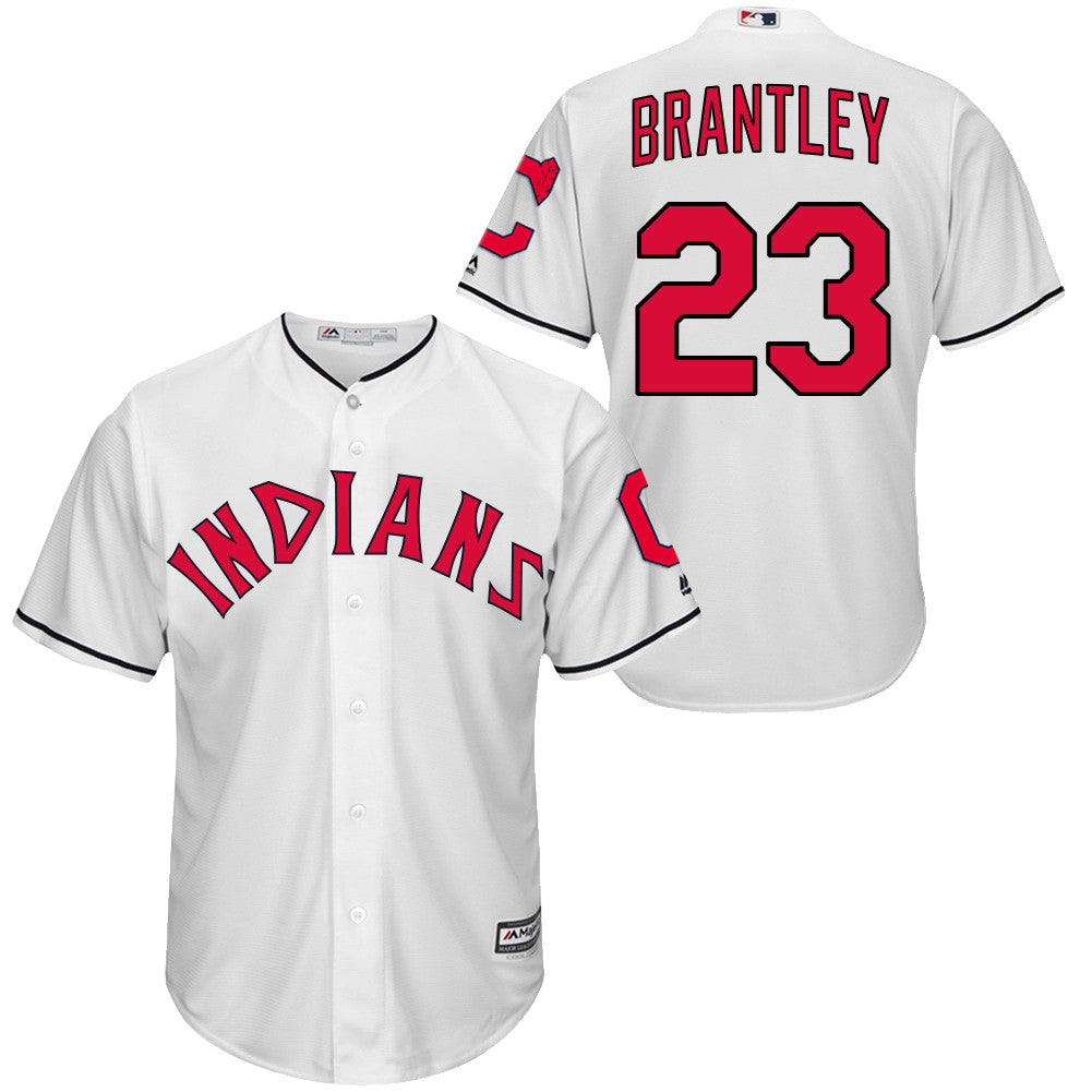 Michael Brantley Cleveland Guardians white jersey