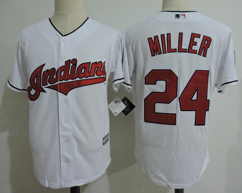 Andrew Miller Cleveland Guardians white jersey