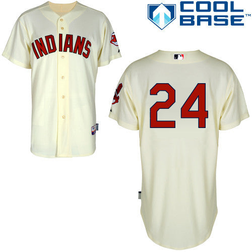 Bourn Cleveland Guardians cream jersey