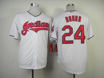Bourn Cleveland Guardians white jersey