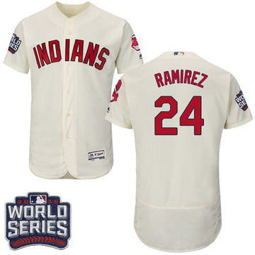 Jose Ramirez Cleveland Guardians cream jersey