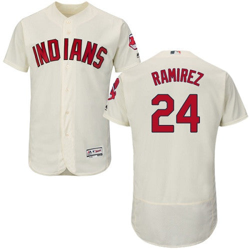 Jose Ramirez Cleveland Guardians cream jersey
