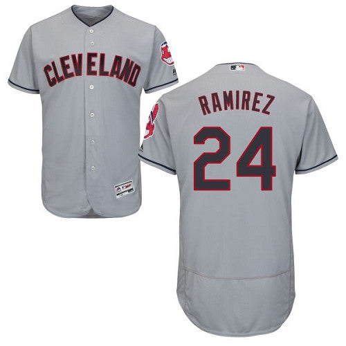 Jose Ramirez Cleveland Guardians gray jersey