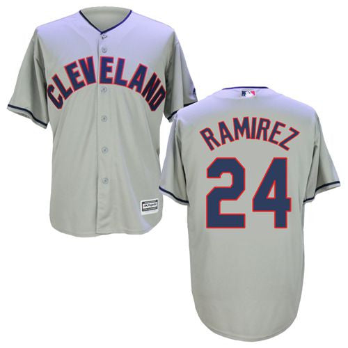 Manny Ramirez Cleveland Guardians grey jersey