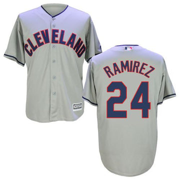 Manny Ramirez Cleveland Guardians grey jersey