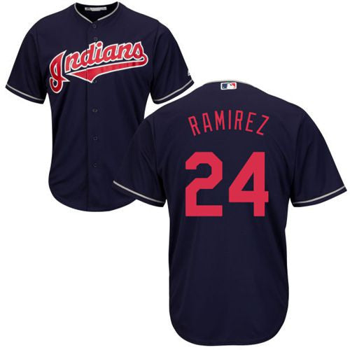 Manny Ramirez Cleveland Guardians navy jersey