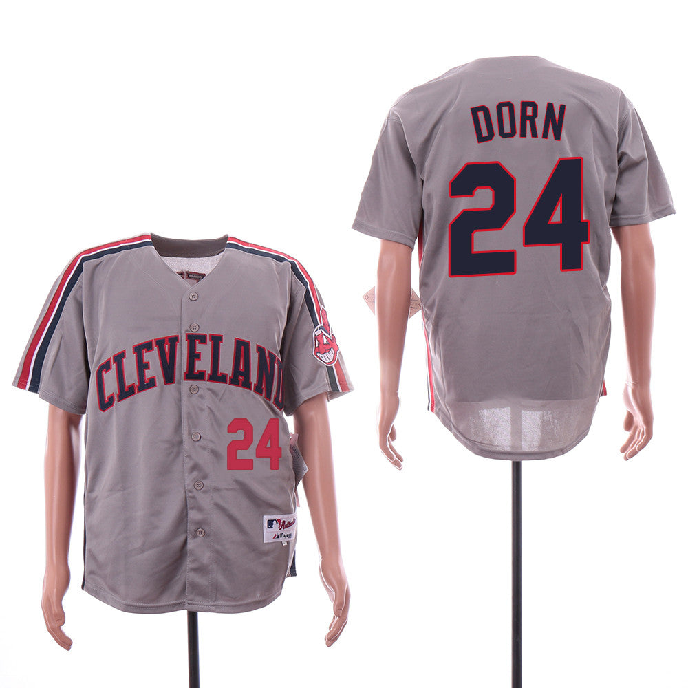 Roger Dorn Cleveland Guardians gray jersey