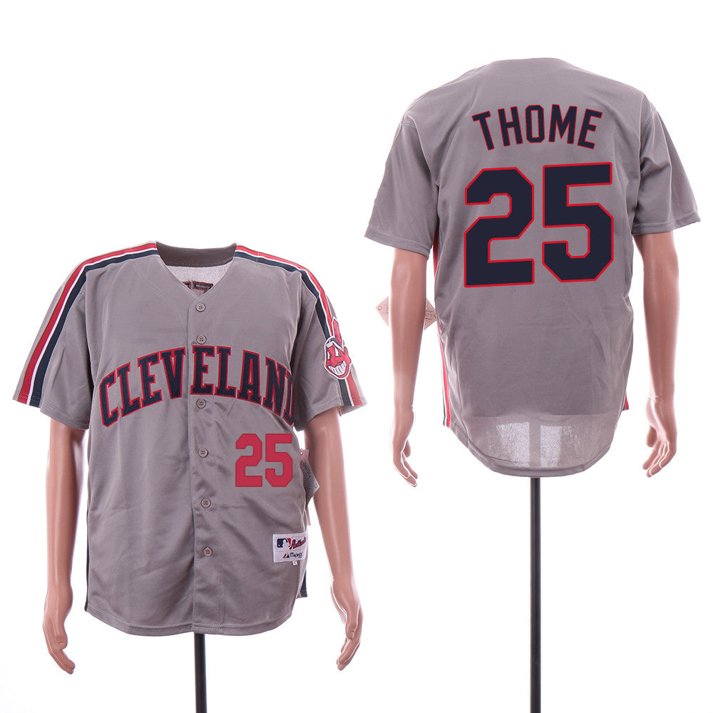 Jim Thome Cleveland Guardians gray jersey