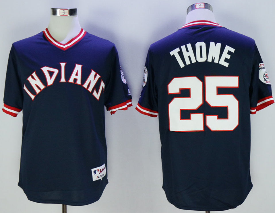 Jim Thome Cleveland Guardians navy jersey