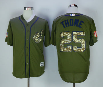 Jim Thome Cleveland Guardians olive jersey