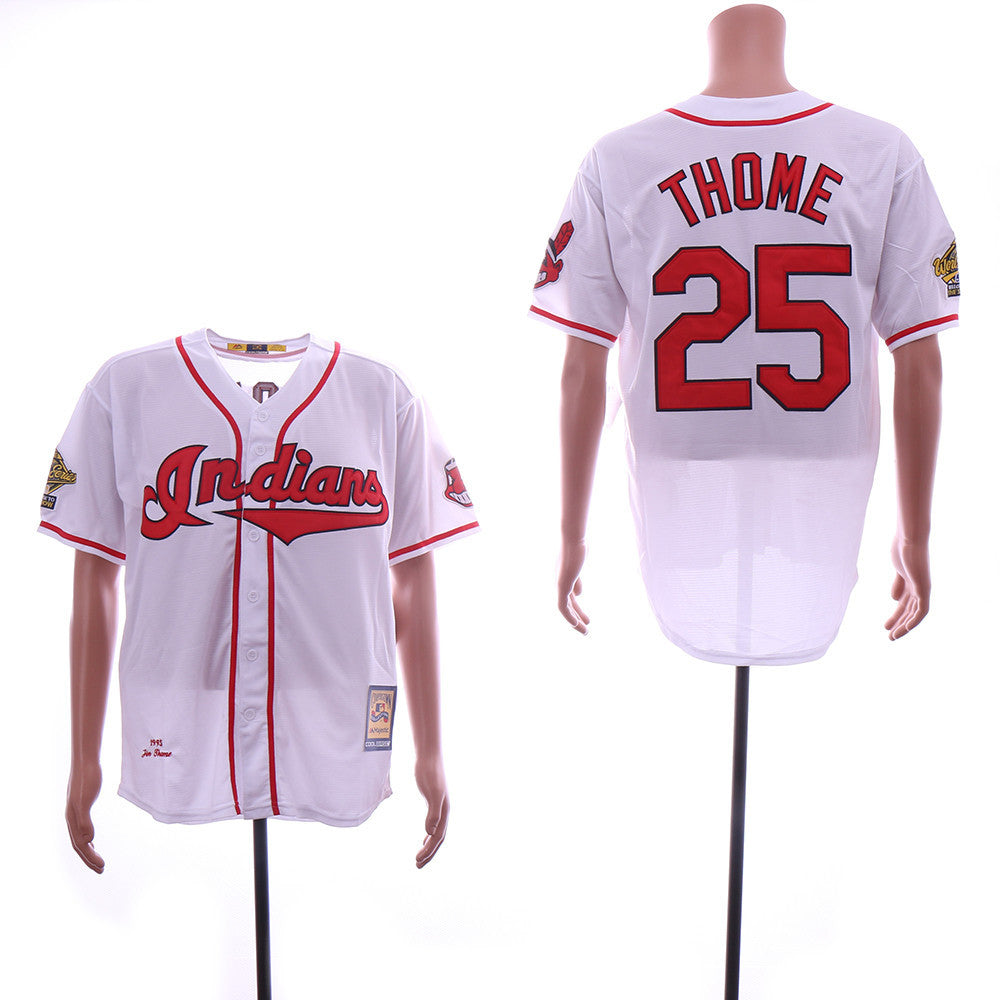 Jim Thome Cleveland Guardians white Throwback jersey